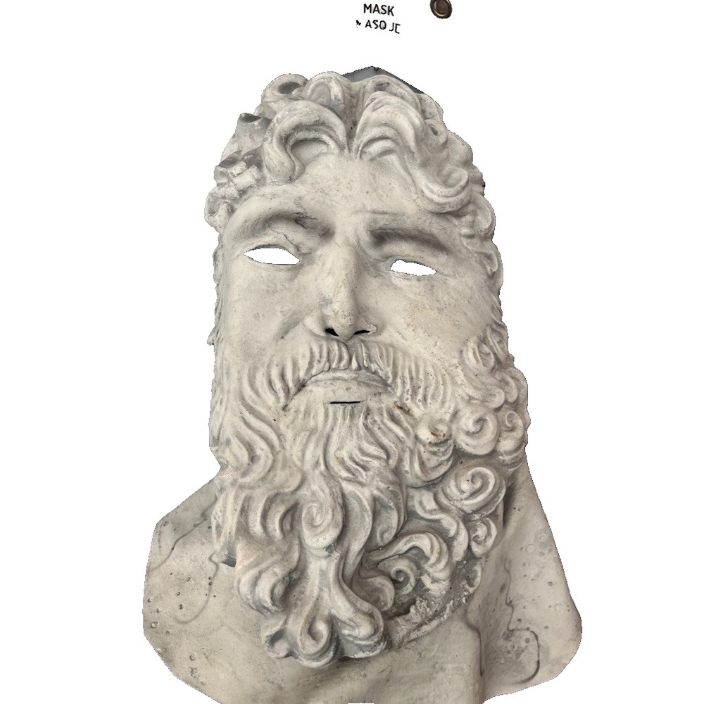 Statue Full Face Head Mask Stone Masquerade Cosplay Theatre Play Festival
